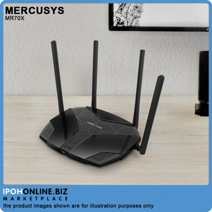 Mercusys MR70X AX1800 Wireless Dual Band Gigabit MU-MIMO WiFi 6 Router With VPN & Access Point - Unifi Time Maxis Celcom Digi Allo Mercusys MR70X AX1800 Wireless Dual Band Gigabit MU-MIMO WiFi 6 Router With VPN & Access Point - Unifi Time Maxis Celcom Digi Allo
