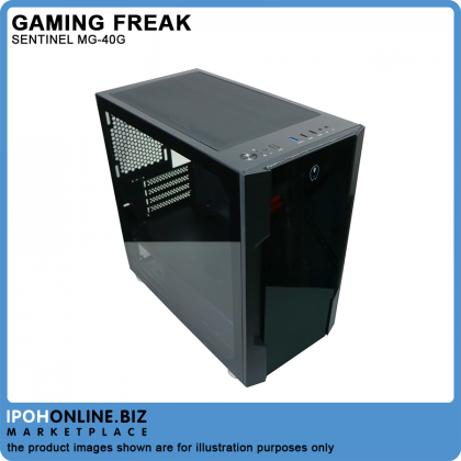 Gaming Freak SENTINEL MG-40G Premium Middle Tower Gaming Case - Tempered Glass Edition