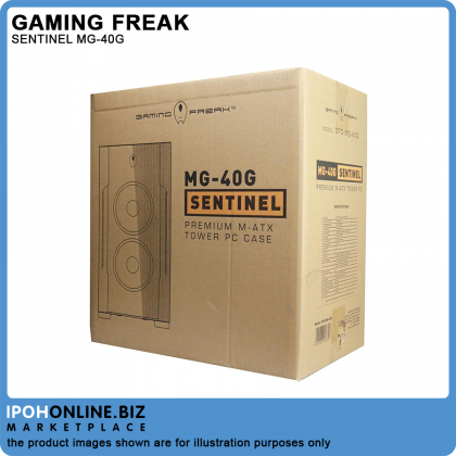 Gaming Freak SENTINEL MG-40G Premium Middle Tower Gaming Case - Tempered Glass Edition