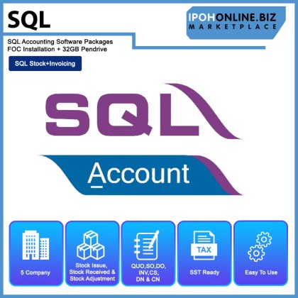 SQL Accounting Software Packages FOC Installation + 32GB Pendrive SQL Accounting Software Packages FOC Installation + 32GB Pendrive