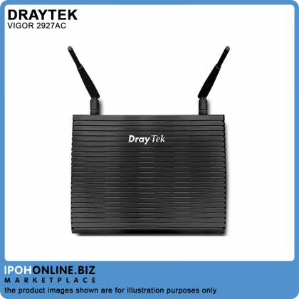 DrayTek Vigor 2927ac Dual WAN Load Balancing Gigabit Firewall VPN Router Bandwidth Management with APP QoS DrayTek Vigor 2927ac Dual WAN Load Balancing Gigabit Firewall VPN Router Bandwidth Management with APP QoS