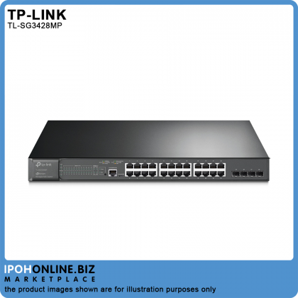 TP-Link TL-SG3428MP JetStream 28 Port Gigabit L2 Managed Switch with 24 Port PoE+ for a Complete Omada Network TP-Link TL-SG3428MP JetStream 28 Port Gigabit L2 Managed Switch with 24 Port PoE+ for a Complete Omada Network
