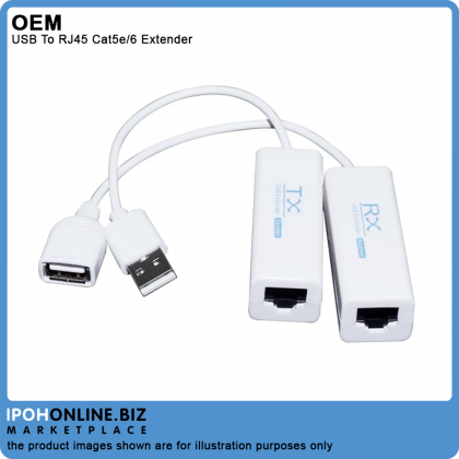 USB to RJ45 Network Cable Male to Female Extender Support Distance 200m