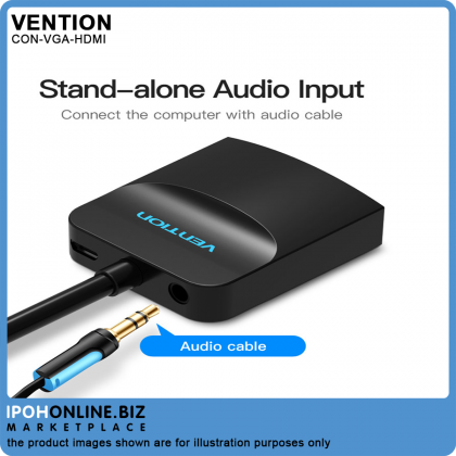 Vention VGA to HDMI Converter 1080P HD Digital to Analog Audio Video Adapter VGA to HDMI Connector F Vention VGA to HDMI Converter 1080P HD Digital to Analog Audio Video Adapter VGA to HDMI Connector F