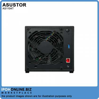 Asustor AS1104T / QC 1.4GHz/ 1GB DDR4 / 4 Bay / 1 x 2.5G Lan Port/2 USB 3 NAS Storage