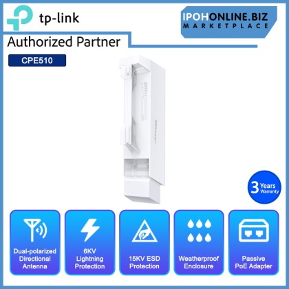 Tp-Link Pharos CPE510 5GHz 300Mbps 13dBi Outdoor CPE