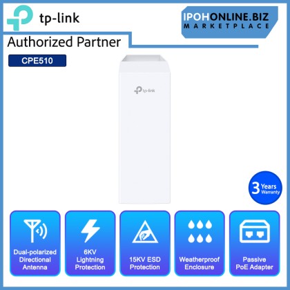 Tp-Link Pharos CPE510 5GHz 300Mbps 13dBi Outdoor CPE
