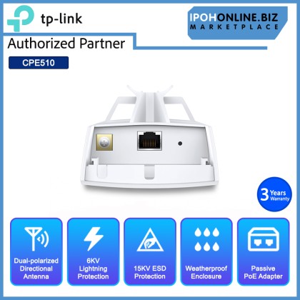 Tp-Link Pharos CPE510 5GHz 300Mbps 13dBi Outdoor CPE