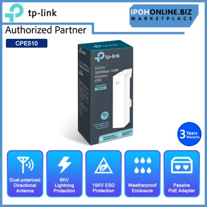 Tp-Link Pharos CPE510 5GHz 300Mbps 13dBi Outdoor CPE