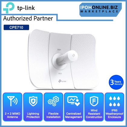 TP-LINK PHAROS CPE710 5GHz AC 867Mbps 23dBi Outdoor CPE TP-LINK PHAROS CPE710 5GHz AC 867Mbps 23dBi Outdoor CPE