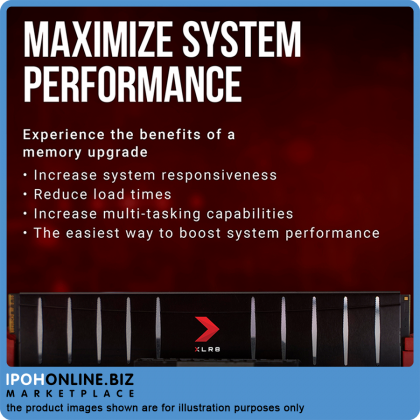 PNY XLR8 8GB DDR4 3200 Low Profile Desktop Gaming RAM - XMP 2.0