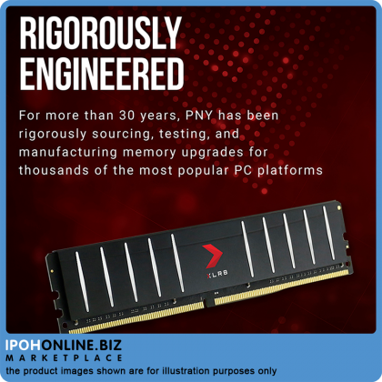 PNY XLR8 8GB DDR4 3200 Low Profile Desktop Gaming RAM - XMP 2.0