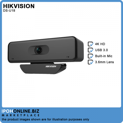 Hikvision DS-U18 8MP 4K HD USB Web Camera Hikvision DS-U18 8MP 4K HD USB Web Camera