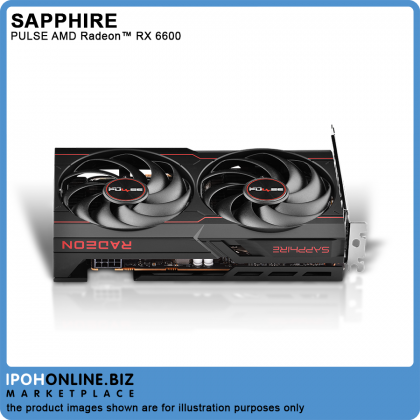 SAPPHIRE PULSE AMD RADEON RX6600 8GB GDDR6 PCI-Express 4.0 HDMI DP Gaming Graphics Card SAPPHIRE PULSE AMD RADEON RX6600 8GB GDDR6 PCI-Express 4.0 HDMI DP Gaming Graphics Card