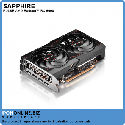 SAPPHIRE PULSE AMD RADEON RX6600 8GB GDDR6 PCI-Express 4.0 HDMI DP Gaming Graphics Card SAPPHIRE PULSE AMD RADEON RX6600 8GB GDDR6 PCI-Express 4.0 HDMI DP Gaming Graphics Card