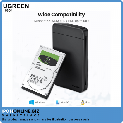 UGREEN USB-C to 2.5 inch External Hard Drive Enclosure - Built-in Cable UGREEN USB-C to 2.5 inch External Hard Drive Enclosure - Built-in Cable