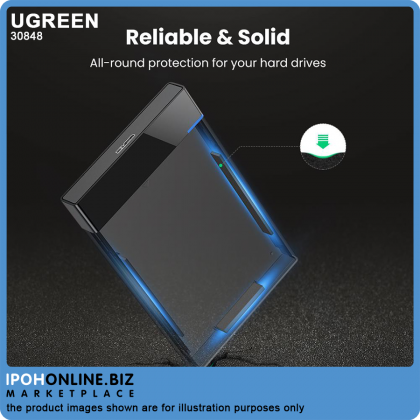 UGREEN USB 3.0 to 2.5 inch SATA External Hard Drive Enclosure with Micro USB 3.0 Cable