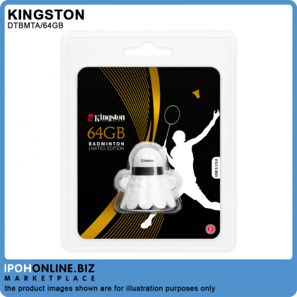 Kingston DTBMTA/64GB Limited Edition Badminton USB 3.1 64GB Thumbdrive Kingston DTBMTA/64GB Limited Edition Badminton USB 3.1 64GB Thumbdrive