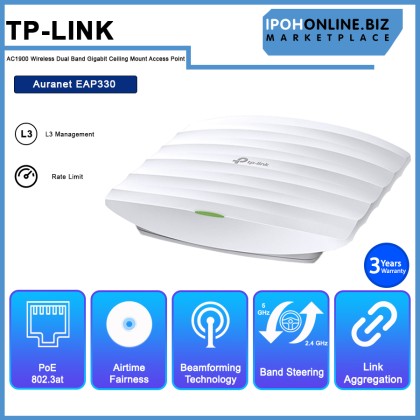 TP-Link EAP330 AC1900 Wireless Dual Band Gigabit Ceiling Mount Access Point TP-Link EAP330 AC1900 Wireless Dual Band Gigabit Ceiling Mount Access Point