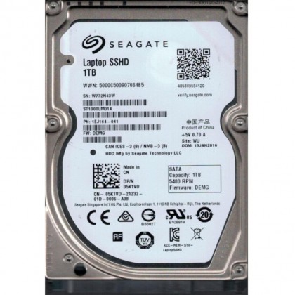 Seagate 1TB Gaming SSHD 8GB NAND 64MB Cache SATA 6Gb/s 2.5-Inch Internal Laptop Bare Drive PC/MAC/PS4 ST1000LM014 Seagate 1TB Gaming SSHD 8GB NAND 64MB Cache SATA 6Gb/s 2.5-Inch Internal Laptop Bare Drive PC/MAC/PS4 ST1000LM014