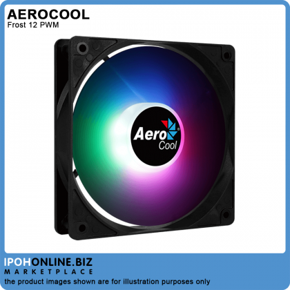 AeroCool Frost 12 PWM 120mm FRGB Casing Fan with PWM 4-PIN Connector AeroCool Frost 12 PWM 120mm FRGB Casing Fan with PWM 4-PIN Connector