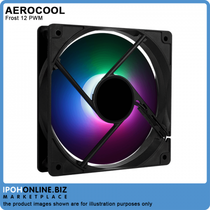 AeroCool Frost 12 PWM 120mm FRGB Casing Fan with PWM 4-PIN Connector AeroCool Frost 12 PWM 120mm FRGB Casing Fan with PWM 4-PIN Connector