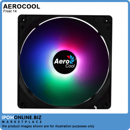 AeroCool Frost 14 FRGB 140mm Casing Fan with Molex + 3-pin Connector AeroCool Frost 14 FRGB 140mm Casing Fan with Molex + 3-pin Connector