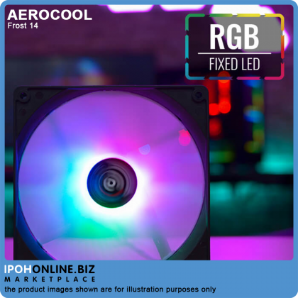 AeroCool Frost 14 FRGB 140mm Casing Fan with Molex + 3-pin Connector AeroCool Frost 14 FRGB 140mm Casing Fan with Molex + 3-pin Connector