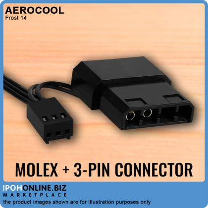 AeroCool Frost 14 FRGB 140mm Casing Fan with Molex + 3-pin Connector AeroCool Frost 14 FRGB 140mm Casing Fan with Molex + 3-pin Connector