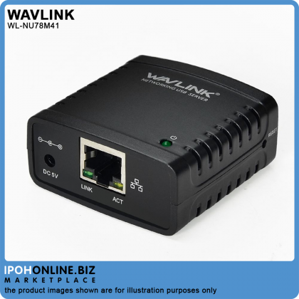 Wavlink WL-NU78M41 Networking USB 2.0 Server TCP/IP 10/100Mbps RJ45 Wavlink WL-NU78M41 Networking USB 2.0 Server TCP/IP 10/100Mbps RJ45