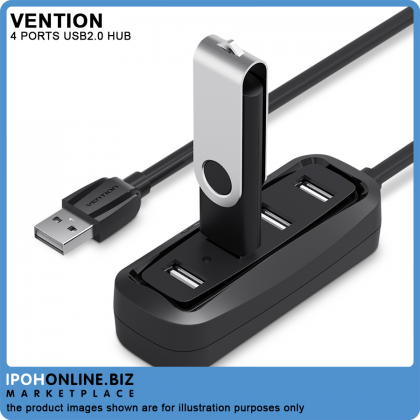 Vention 4 Ports Adapter USB 2.0 Hub With LED Indicator Vention 4 Ports Adapter USB 2.0 Hub With LED Indicator