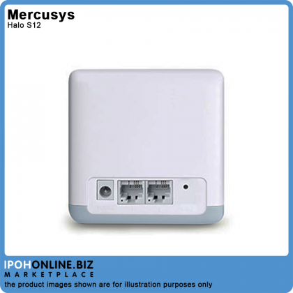 Mercusys Halo S12 AC1200 (2.4Ghz+5Ghz) Dual Band Mesh Wifi Whole Home Wireless Router/Ap Mode-2Pack
