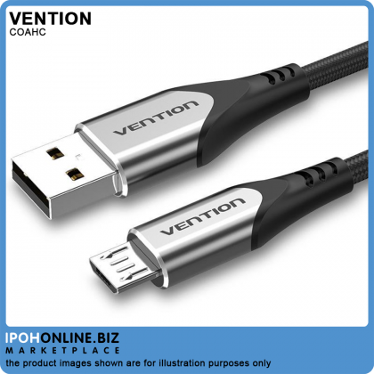Vention USB 2.0 A Male to Micro B Male 0.25M 3A Fast Charge Data Cable Vention USB 2.0 A Male to Micro B Male 0.25M 3A Fast Charge Data Cable
