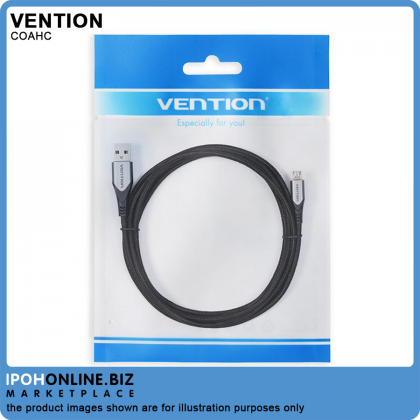 Vention USB 2.0 A Male to Micro B Male 0.25M 3A Fast Charge Data Cable Vention USB 2.0 A Male to Micro B Male 0.25M 3A Fast Charge Data Cable
