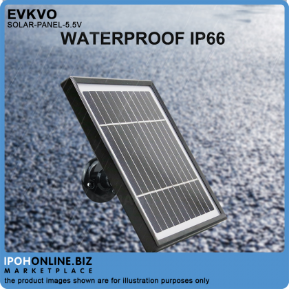EVKVO 3.3W 5.5V Solar Panel With 3M Cable For Outdoor Security Rechargeable Battery Powered IP WiFi Camera (2 set) EVKVO 3.3W 5.5V Solar Panel With 3M Cable For Outdoor Security Rechargeable Battery Powered IP WiFi Camera (2 set)