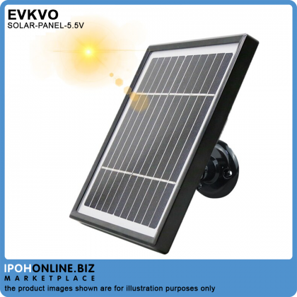 EVKVO 3.3W 5.5V Solar Panel With 3M Cable For Outdoor Security Rechargeable Battery Powered IP WiFi Camera (2 set) EVKVO 3.3W 5.5V Solar Panel With 3M Cable For Outdoor Security Rechargeable Battery Powered IP WiFi Camera (2 set)