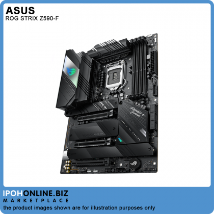 ASUS ROG STRIX Z590-F 11th & 10th Gen Intel Z590 LGA 1200 DDR4 5333 M.2 HDMI DP ATX Gaming WiFi Motherboard
