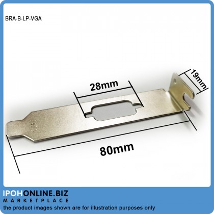VGA Low Profile Bracket for Biostar Nvdia Geforce Graphic Card VGA Low Profile Bracket for Biostar Nvdia Geforce Graphic Card