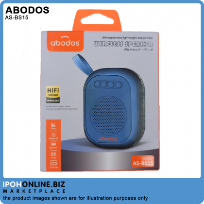 ABODOS AS-BS15 Mini Wireless Speaker Bluetooth Speaker V5.0 With HiFi Sound Portable Speaker