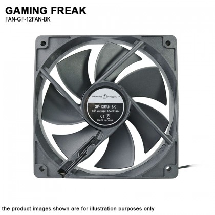 AVF Gaming Freak GF-12FAN-BK 12CM 12V 0.15A 1200RPM Connector 4 Pin Casing Fan AVF Gaming Freak GF-12FAN-BK 12CM 12V 0.15A 1200RPM Connector 4 Pin Casing Fan