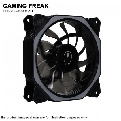 Gaming Freak GF-CU120DK-KIT Lumina Cube Dark 3-IN-1 Starter Kit 12cm LED Fan