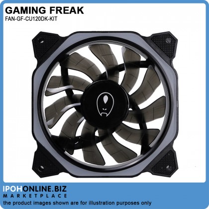 Gaming Freak GF-CU120DK-KIT Lumina Cube Dark 3-IN-1 Starter Kit 12cm LED Fan