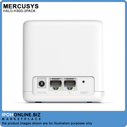 Mercusys Halo H30G AC1300 Gigabit Mesh Dual Band WiFi Router System - 2 Pack Mercusys Halo H30G AC1300 Gigabit Mesh Dual Band WiFi Router System - 2 Pack