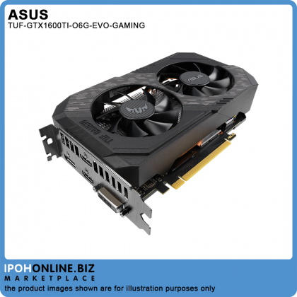 ASUS TUF NVIDIA GeForce GTX 1660 Ti OC Edition 6GB GDDR6 HDMI DVI DP Gaming Graphic Card ASUS TUF NVIDIA GeForce GTX 1660 Ti OC Edition 6GB GDDR6 HDMI DVI DP Gaming Graphic Card