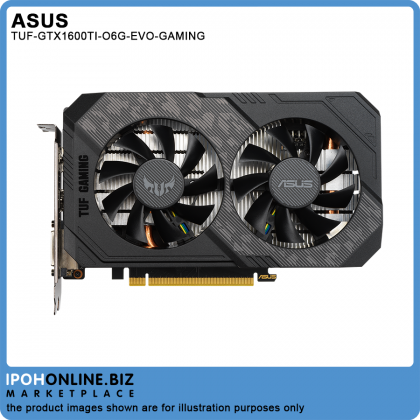 ASUS TUF NVIDIA GeForce GTX 1660 Ti OC Edition 6GB GDDR6 HDMI DVI DP Gaming Graphic Card ASUS TUF NVIDIA GeForce GTX 1660 Ti OC Edition 6GB GDDR6 HDMI DVI DP Gaming Graphic Card