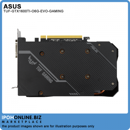 ASUS TUF NVIDIA GeForce GTX 1660 Ti OC Edition 6GB GDDR6 HDMI DVI DP Gaming Graphic Card ASUS TUF NVIDIA GeForce GTX 1660 Ti OC Edition 6GB GDDR6 HDMI DVI DP Gaming Graphic Card