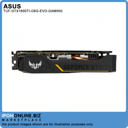 ASUS TUF NVIDIA GeForce GTX 1660 Ti OC Edition 6GB GDDR6 HDMI DVI DP Gaming Graphic Card ASUS TUF NVIDIA GeForce GTX 1660 Ti OC Edition 6GB GDDR6 HDMI DVI DP Gaming Graphic Card