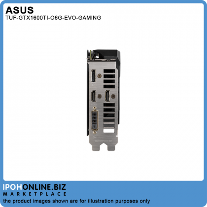 ASUS TUF NVIDIA GeForce GTX 1660 Ti OC Edition 6GB GDDR6 HDMI DVI DP Gaming Graphic Card ASUS TUF NVIDIA GeForce GTX 1660 Ti OC Edition 6GB GDDR6 HDMI DVI DP Gaming Graphic Card