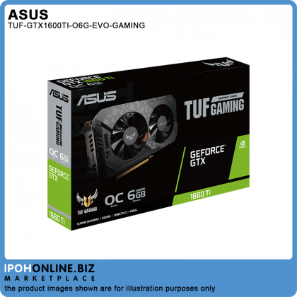 ASUS TUF NVIDIA GeForce GTX 1660 Ti OC Edition 6GB GDDR6 HDMI DVI DP Gaming Graphic Card ASUS TUF NVIDIA GeForce GTX 1660 Ti OC Edition 6GB GDDR6 HDMI DVI DP Gaming Graphic Card