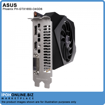 ASUS Phoenix PH-GTX1650-O4GD6 GeForce® GTX 1650 OC Edition 4GB GDDR6 HDMI DVI DP Graphic Card